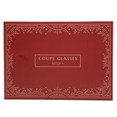 Spiritif Glassware Set of 4 Coupe Glasses, Wine, Cocktail, Martini